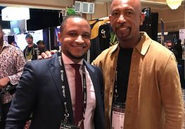 Vernon J. with Montel William at the Cannabis Investment Forum